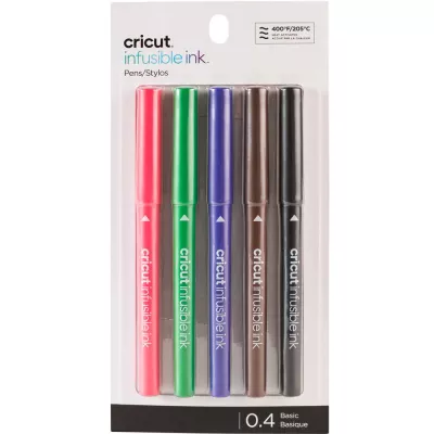 Cricut 2006257 Infusible Ink Stifte mit feiner Spitze (0,4 mm), Standardfarben